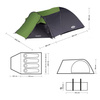 NILS Namiot Turystyczny 4 Osobowy Wodoodporny