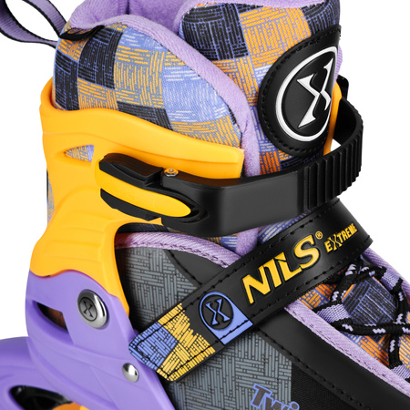 Rolki Regulowane Łyżworolki Dla Dzieci Rekreacyjne Kauczukowe Kółka NILS