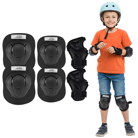 Kask Rowerowy Regulowany Dziecięcy Otwory Wentylacyjne + Zestaw Ochraiaczy