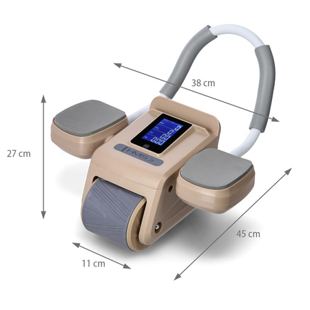 HMS Automatyczne Koło Do Ćwiczeń Fitness Mięśni Brzucha Z Wyświetlaczem