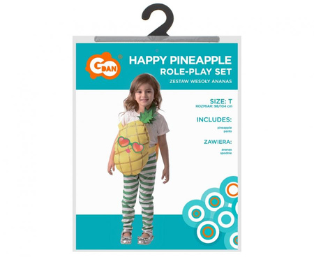Strój Kostium Przebranie Wesoły Ananas Na Karnawał Dla Dziecka 98-104 cm