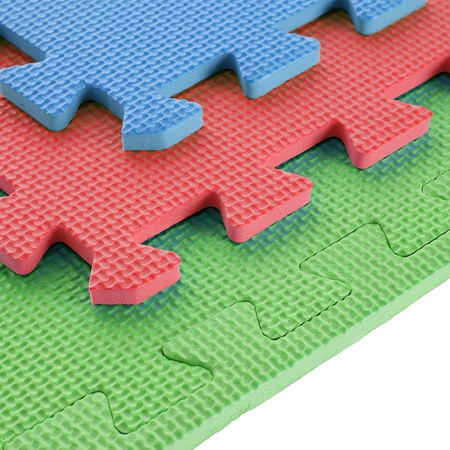 Mata Puzzle Pod Sprzęt Do Ćwiczeń Fitness Ochronna Uniwersalna 60x60cm 9el.