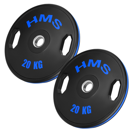 Talerze Obciążenia Olimpijskie Na Gryf Sztangę Gumowany HMS Zestaw 2x20 kg