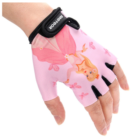 METEOR Rękawiczki Rowerowe Na Rower Dla Dzieci Krótkie Na Rzep