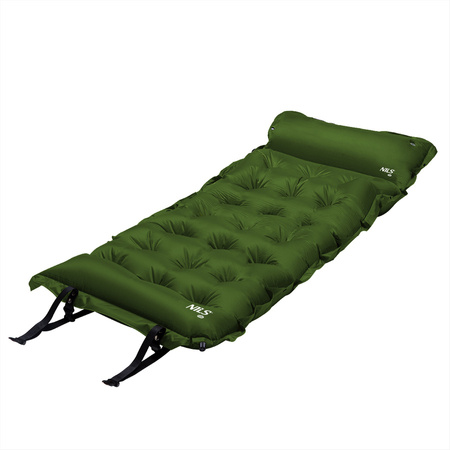 Mata Samopompująca Karimata Turystyczna Gruba 3,5 cm Z Poduszką NILS