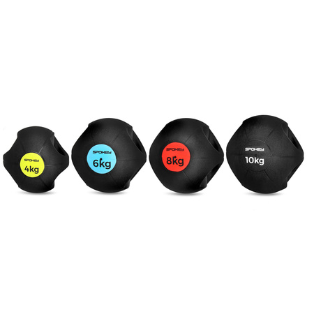Piłka Do Treningu Funkcjonalnego Z Uchwytami Sandball Kettlebell 6 kg SPOKEY