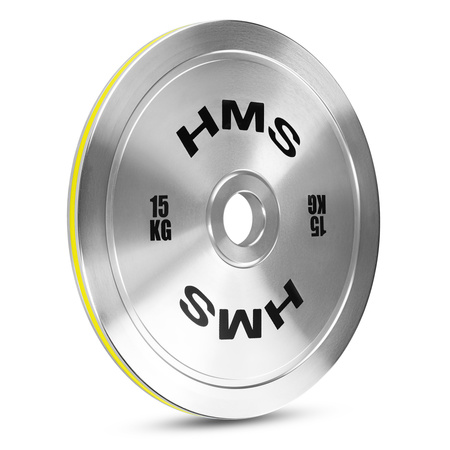 Talerz Obciążenie Olimpijskie Na Gryf Sztangę Chromowana Stal HMS 15 kg