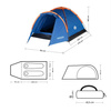 Namiot Turystyczny Kempingowy 2 osobowy Wodoodporny + Pokrowiec Nils Camp