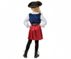 Piratka Strój Kostium Przebranie Sukienka + Kapelusz Na Halloween Karnawał