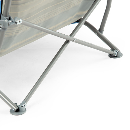 NILS Leżak Plażowy Ogrodowy Składany Fotel Turystyczny + Pokrowiec