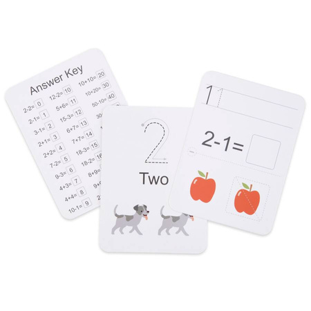 MAMABRUM Duże Karty Do Nauki Pisania Cyfry I Alfabet