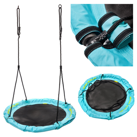 Huśtawka Dla Dzieci Ogrodowa Bocianie Gniazdo Fotel Wiszący 110 cm METEOR