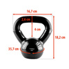KETTLEBELL Kula Hantla Żeliwna Winylowa Do Treningu Siłowego HMS 6 kg