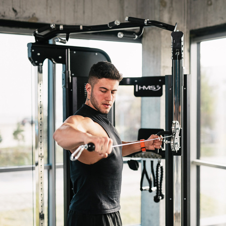 Atlas Wielofunkcyjny Brama Do Ćwiczeń Siłowych Ze Stosem i Wyciągiem HMS