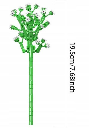 Mould King Klocki Konstrukcyjne Kwiat Konwalia 144 Elementy
