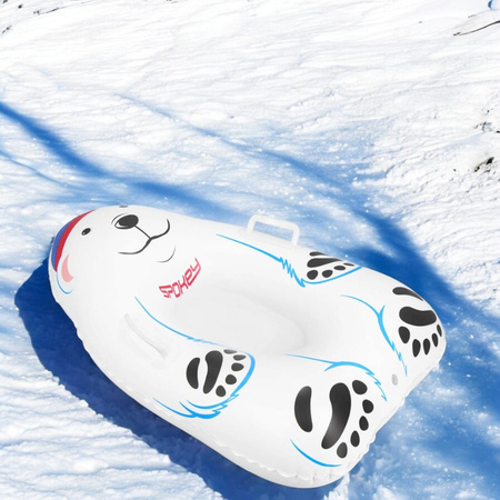SPOKEY Ślizgacz Śnieżny Dmuchany Z Uchwytami Sanki Ślizg