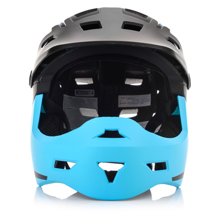 Kask Rowerowy Regulowany Na Hulajnogę Full Face Szczękowy Odpinany METEOR