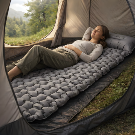 SPOKEY Materac trekkingowy powiększony ultra lekki AIR BED