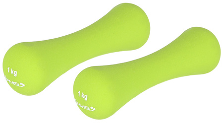 Zestaw Hantli Ciężarków Neoprenowych Do Ćwiczeń Fitness Treningu 2x1 kg HMS