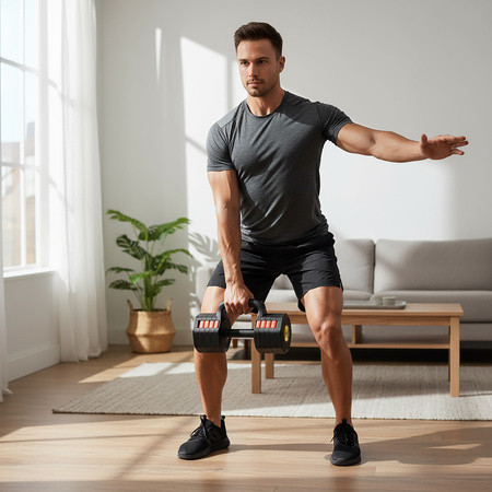 Hantla Regulowana 3w1 Z Funkcją Podpórki Do Pompek Kettlebell Do Ćwiczeń