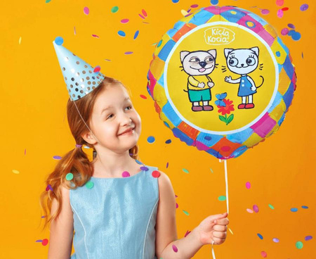 Balony Foliowe Na 6 Urodziny Imprezę Dla Dziecka Kotek Kicia Kocia Cyfra