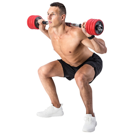 Zestaw Hantle Sztangielki Sztanga 2x15 kg HMS