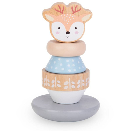 Sensoryczna Zabawka Edukacyjna Montessori Przeplatanka Piramidka MAMABRUM