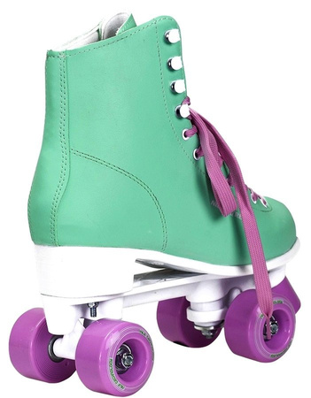 NILS Wrotki Skórzane Retro Sznurowane Damskie