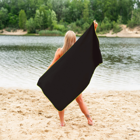 NILS Duży Ręcznik Szybkoschnący Z Mikrofibry Plażowy 140x70 cm + Zawieszka