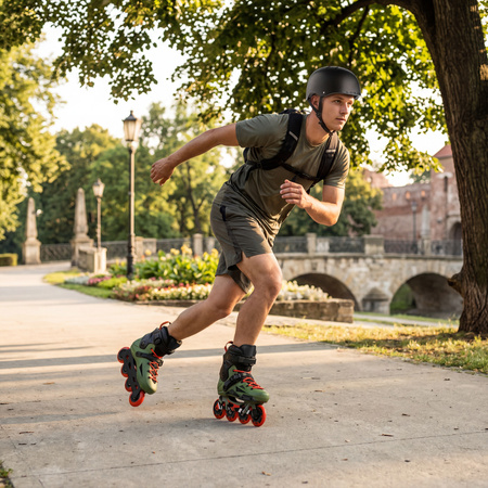 Łyżworolki Slalomowe Freeride Do Jazdy Szybkiej Skorupa HIGH IMPACT SLAYD