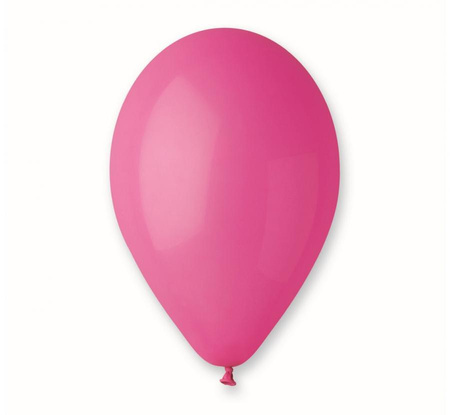 Balony Lateksowe Klasyczne Pastelowe Ciemnoróżowe Na Urodziny 10" 100 szt.
