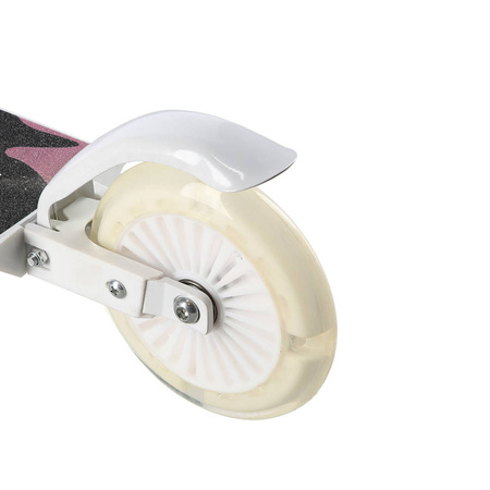 Hulajnoga Miejska Klasyczna Składana Dla Dzieci Regulowana Koła LED 120 mm