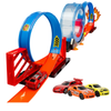 Tor Wyścigowy Samochodowy Pull Back Dla Dziecka 270 cm 3 Pętle + 3 Autka
