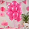 Balony Lateksowe Klasyczne Pastelowe Ciemnoróżowe Na Urodziny 10" 100 szt.