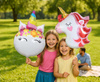 Balony Foliowe Urodzinowe Jednorożce Sto Lat Dla Dziewczynki Zestaw 3 szt.