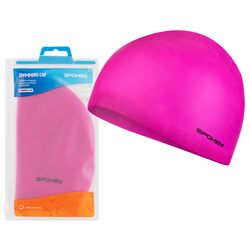 Czepek Pływacki Na Basen Silikonowy Elastyczny Różowy Treningowy SPOKEY