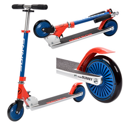 Hulajnoga Składana Miejska Regulowana Dla Dzieci Koła Kauczukowe 120 mm