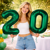 Balony Foliowe Cyfry Na 20 Urodziny Dekoracja Na Rocznicę 85 cm Zielone