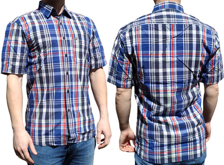 Koszula Męska Bawełniana Z Krótkim Rękawem Slim Fit Armani Exchange