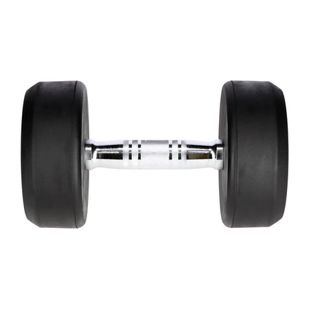 Zestaw 2x Hantla Hantelka Ciężarek Gumowany Chromowany Do Ćwiczeń 12 kg