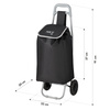 Wózek Na Zakupy Torba Zakupowa 40 L Składany Na Kółkach Izolacja Termiczna