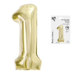 Balon Foliowy Na Urodziny Rocznicę Dekoracja Cyfra 1 85 cm Na Hel GODAN