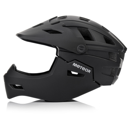 Kask Rowerowy Regulowany Na Hulajnogę Full Face Szczękowy Odpinany METEOR