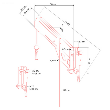 HMS Wyciąg Górny Do Maszyn i Atlasów Ćwiczeń Treningu Siłowego