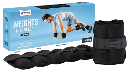 Obciążenia Ciężarki Na Kostki Nadgarstki Do Ćwiczeń Fitness 2x3 kg SPOKEY