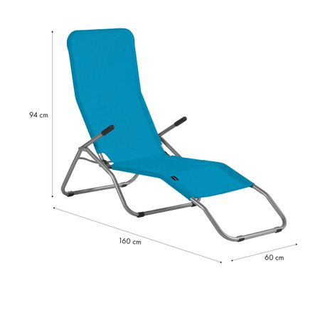 Leżak Ogrodowy Plażowy Basenowy Kempingowy Fotel Składany Turystyczny NILS