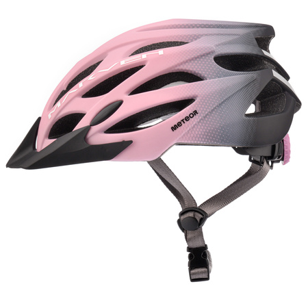 Kask Rowerowy Regulowany Szosowy Z Daszkiem METEOR Otwory Wentylacyjne	