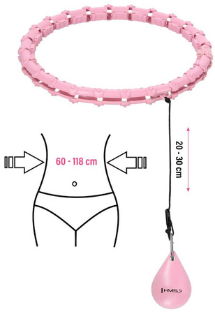 HMS Hula Hop Odchudzające Z Wypustkami i Obciążnikiem