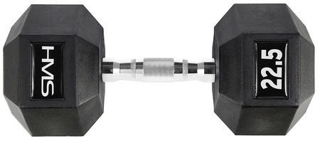 HMS Zestaw Hantli Ciężarków Do Ćwiczeń Treningu HEX PRO 2x22,5 kg