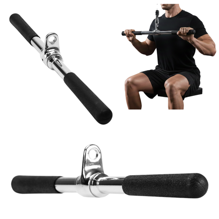 Uchwyt Drążek Krótki Prosty Do Atlasu Wyciągu Dolnego i Górnego Obrotowy